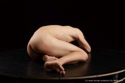 Nude Man White Slim Long Brown Standard Photoshoot Realistic